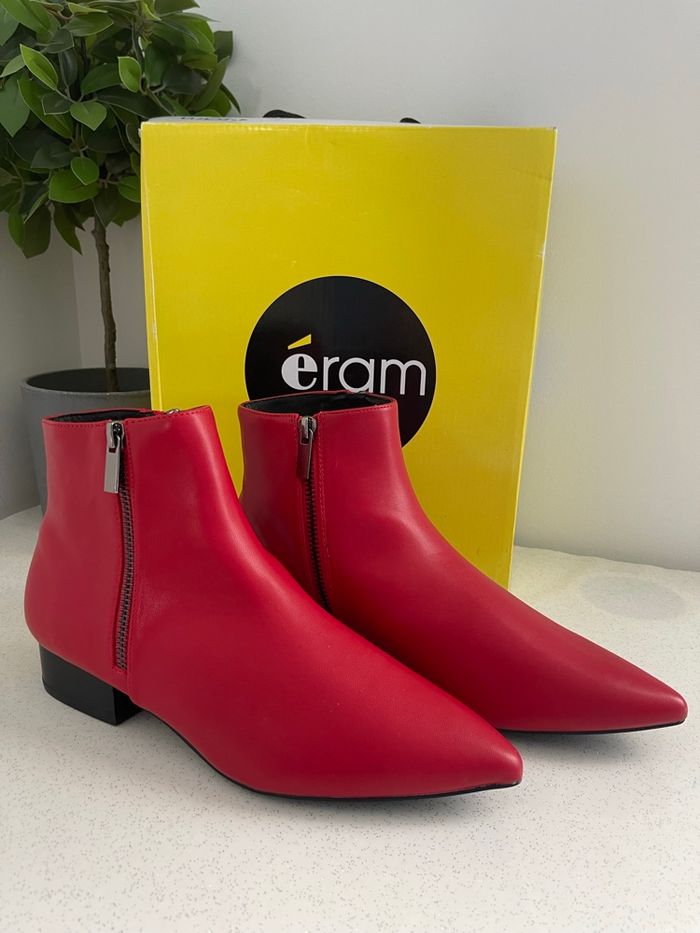 Bottines rouge Éram