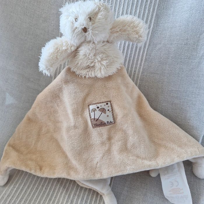 Doudou plat Ourson Basile et Lola Moulin roty - photo numéro 2