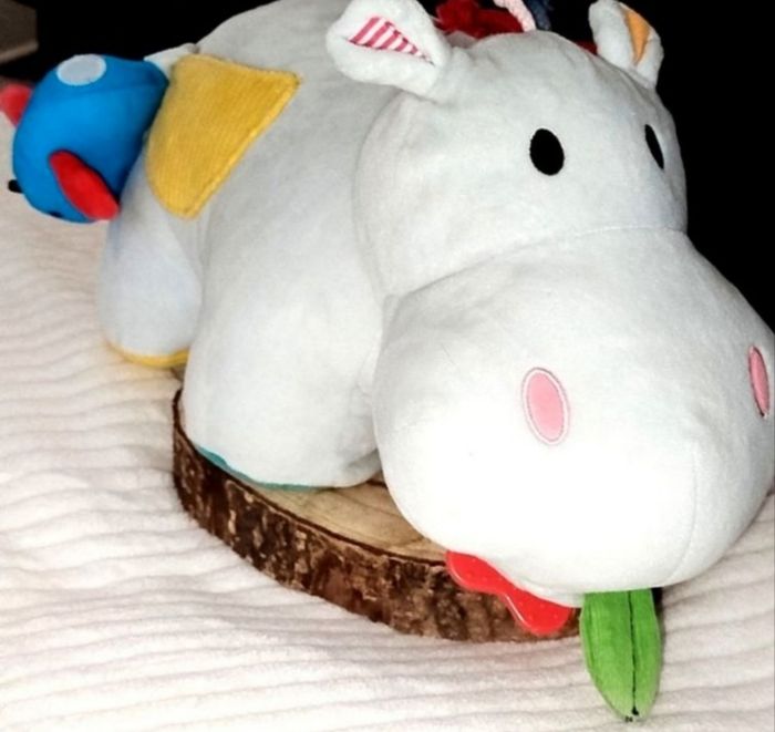 Oxybul Axel l'hippopotame Peluche d'activités NEUVE - photo numéro 2