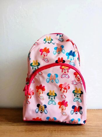 Minnie Mouse tout-petit Sac à dos (2 compartiments, 2 poches latérales) 29x20x14cm