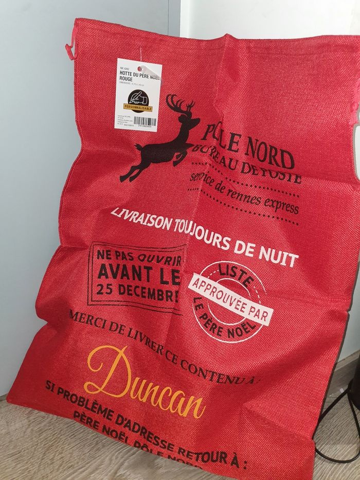 Hotte de noel personnalisé - photo numéro 2