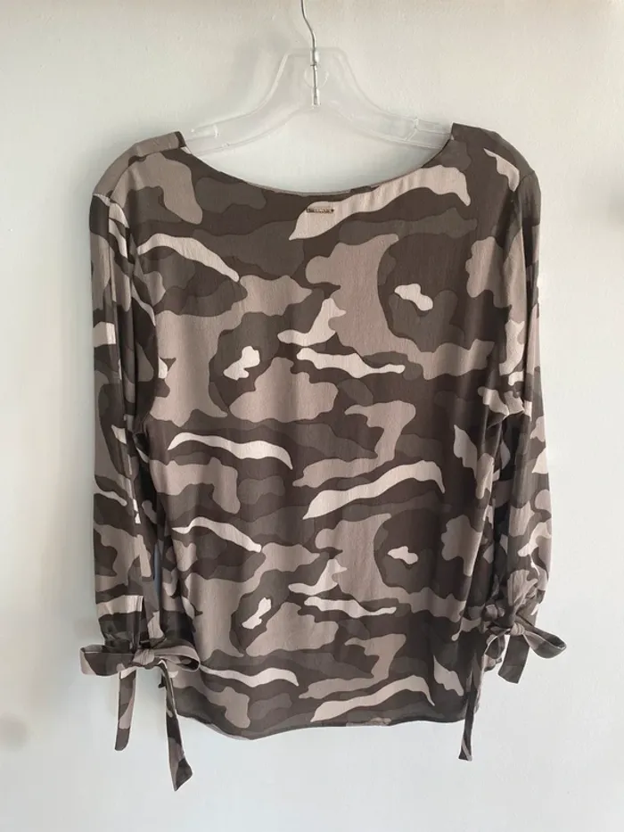 Blouse liu jo camouflage verte - photo numéro 6