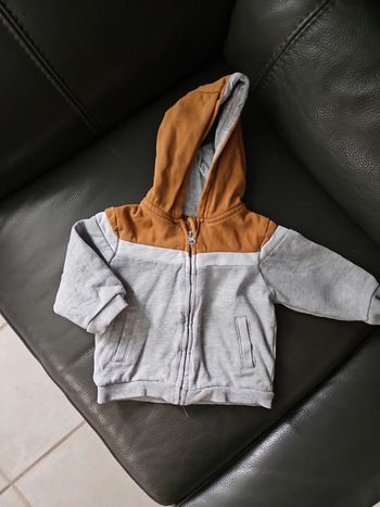 Gilet zippé garçon 9/12 mois vertbaudet