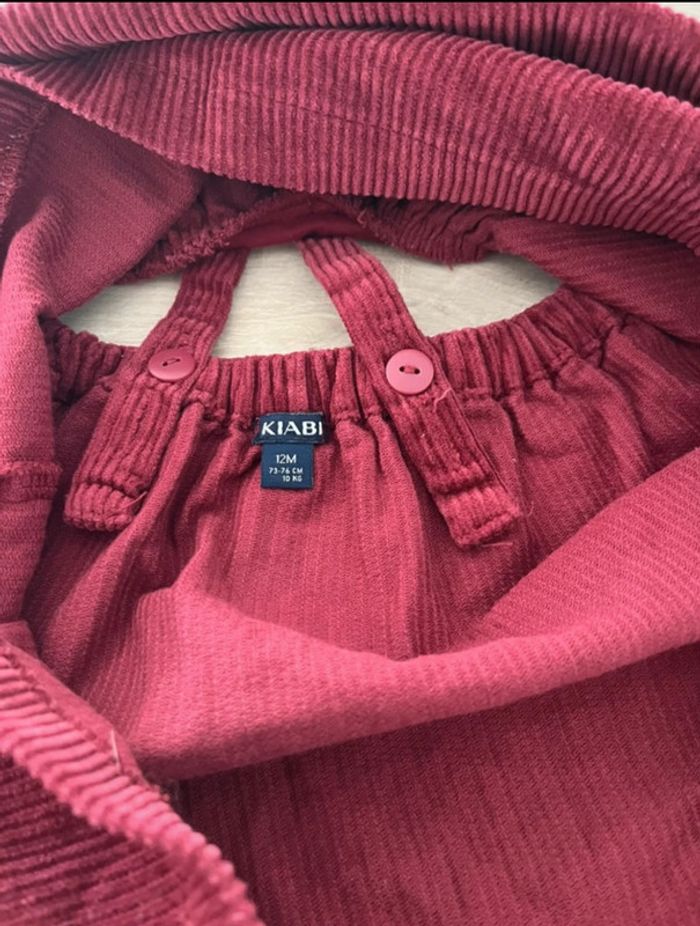 Robe velours rouge bordeaux - photo numéro 3