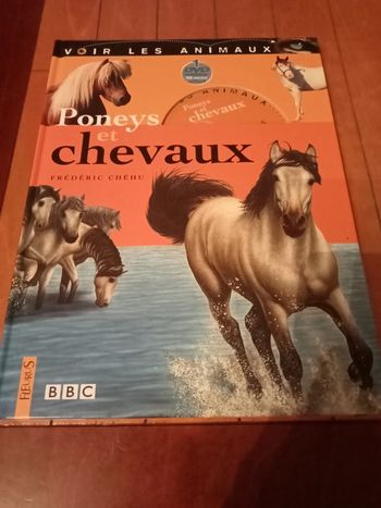 Livre intitulé poneys et chevaux Fleurus à partir de 9 ans