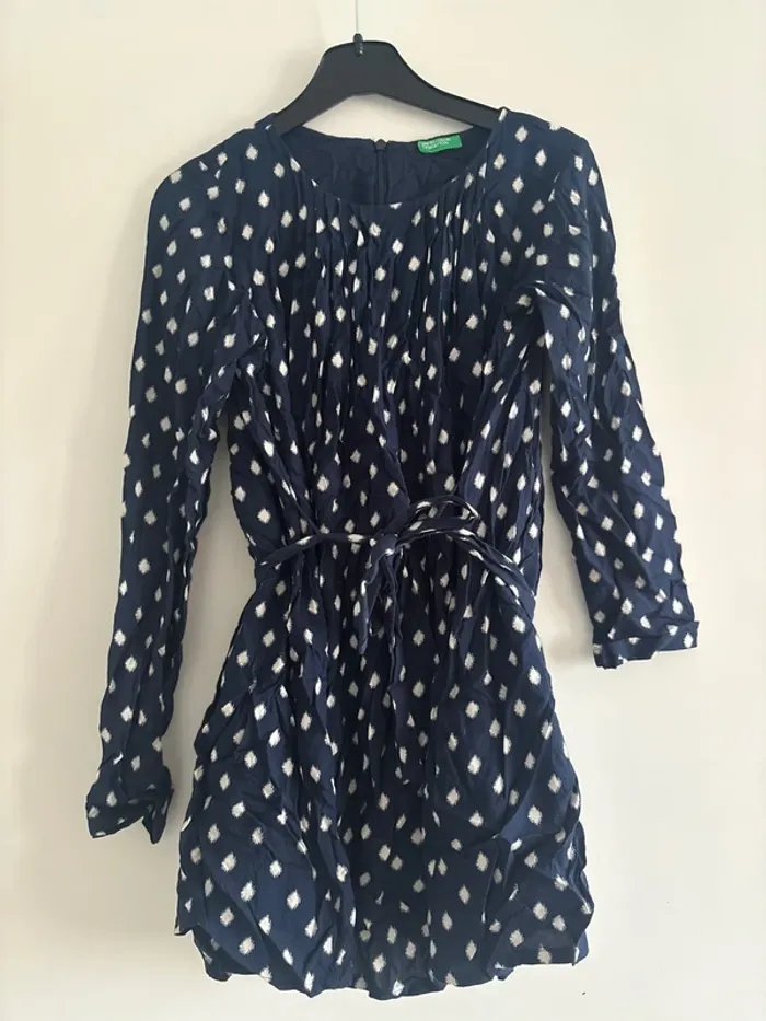 Robe bleue marine Benetton - photo numéro 2