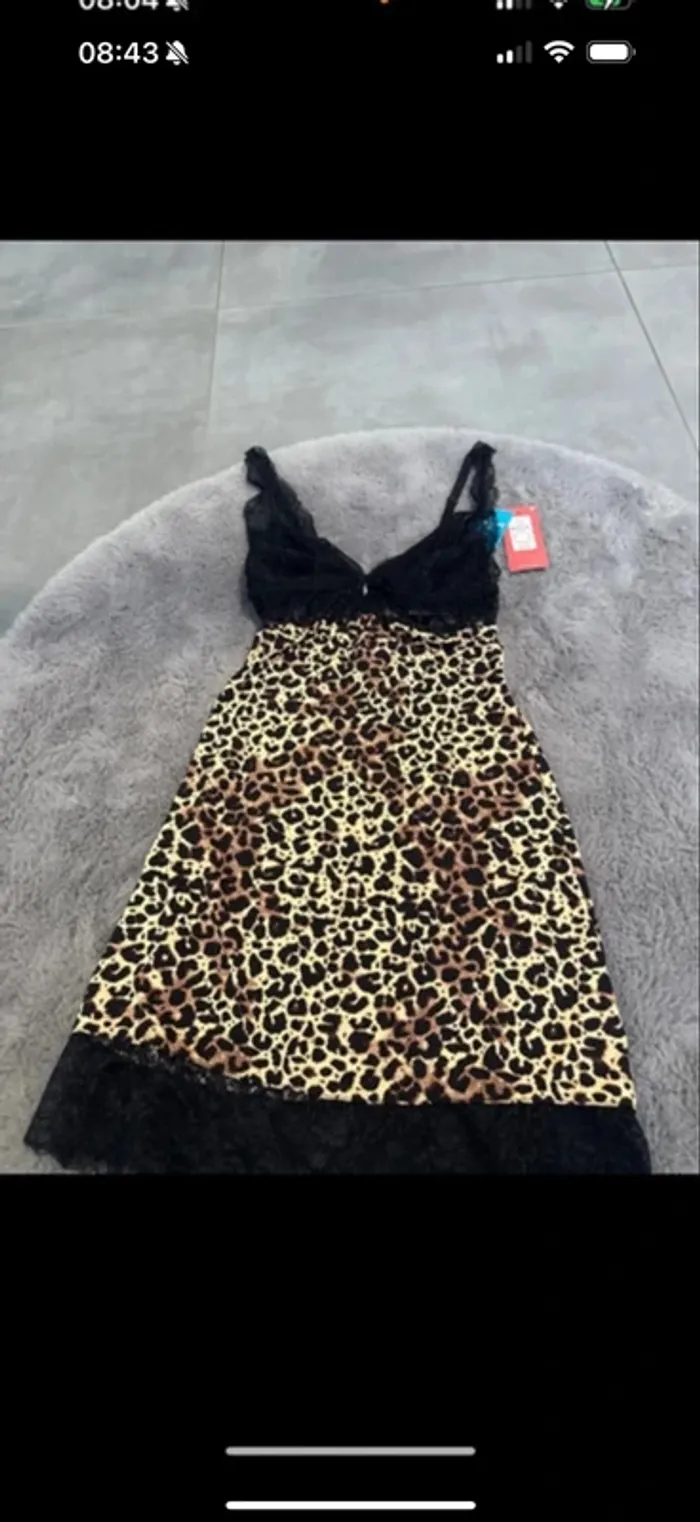 Nuisette leopard taille xs neuf - photo numéro 2