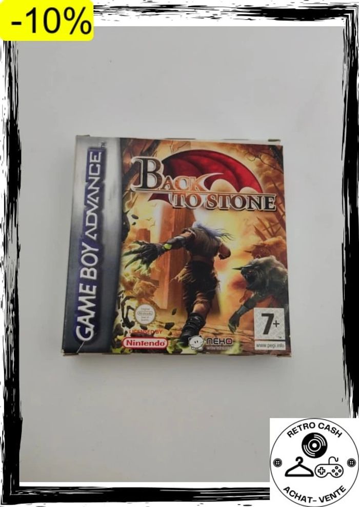 Game Boy Advance boîte Back to Stone EUR sans jeu avec notice - photo numéro 7