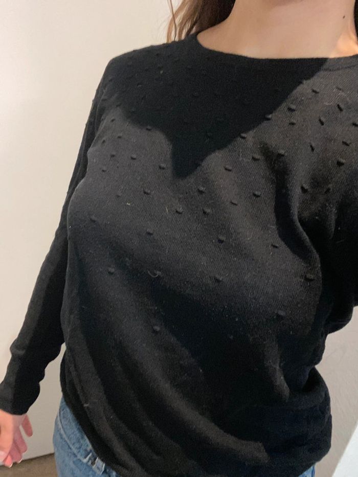 Petit pull noir mango - photo numéro 2