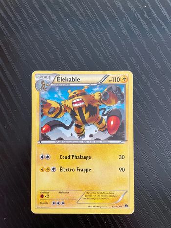 Carte Pokémon Élekable 43/122