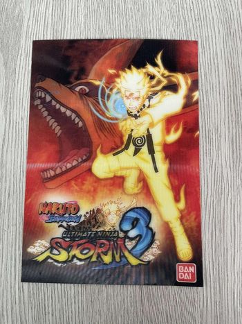 Carte Publicitaire en Relief Naruto Storm 3 XBOX 360 PS3 Playstation