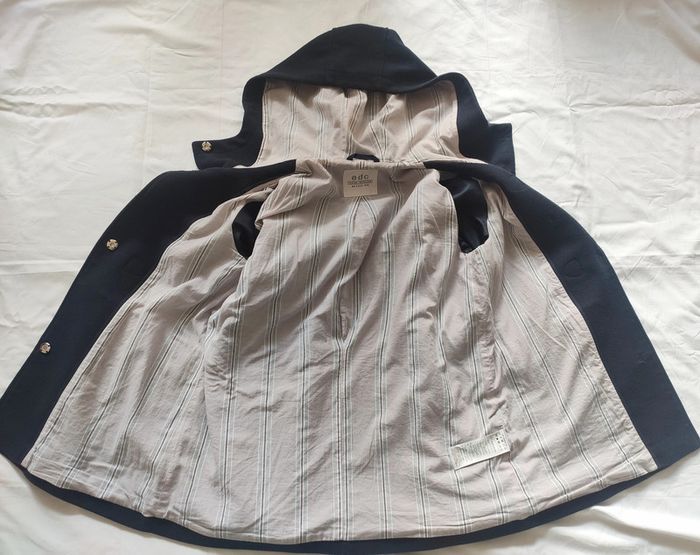 Veste intersaison EDC by Esprit avec capuche bleu marine M très bon état - photo numéro 7