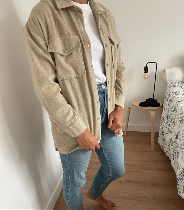Total look jean et veste beige - photo numéro 2