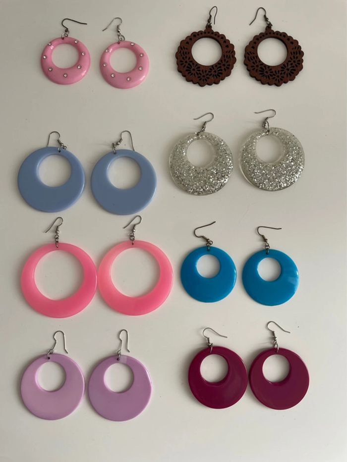 Boucle d’oreille colorée - photo numéro 2