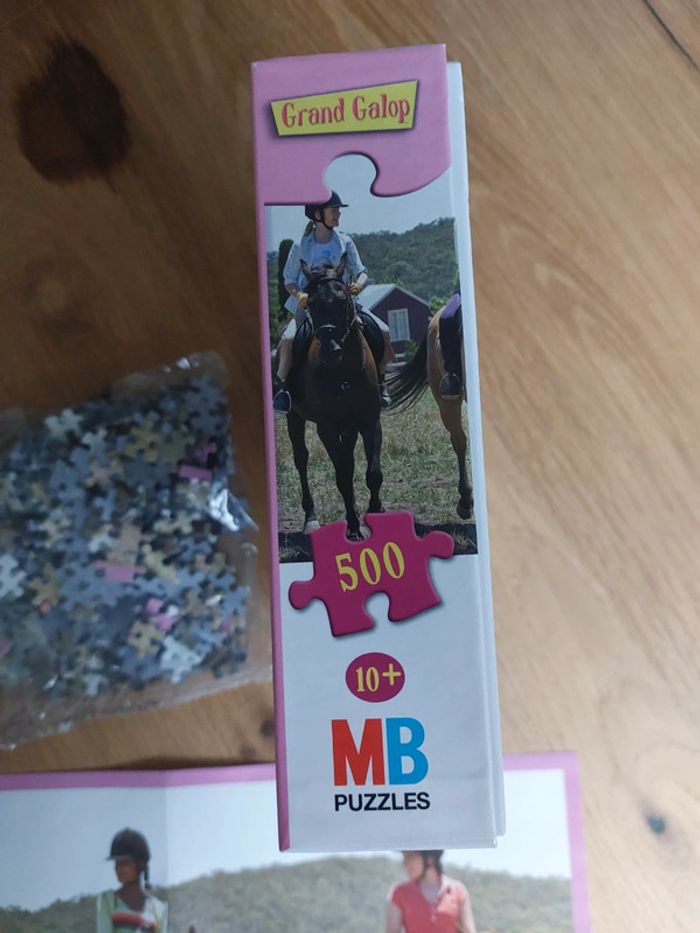 Puzzle 500 pièces grand galop MB - photo numéro 4