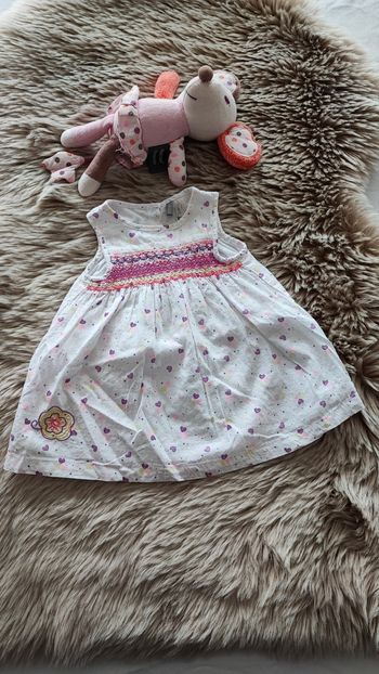 Robe blanche coeur orchestra 1 mois