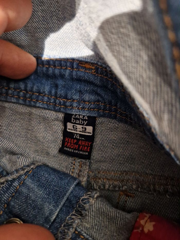 Robe en jean Zara 6 - 9 M - photo numéro 3