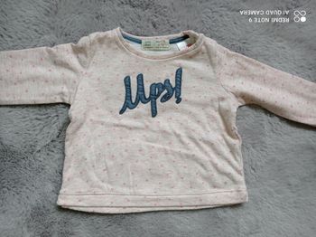 Pull léger fille, Zara, taille 6 -9 mois