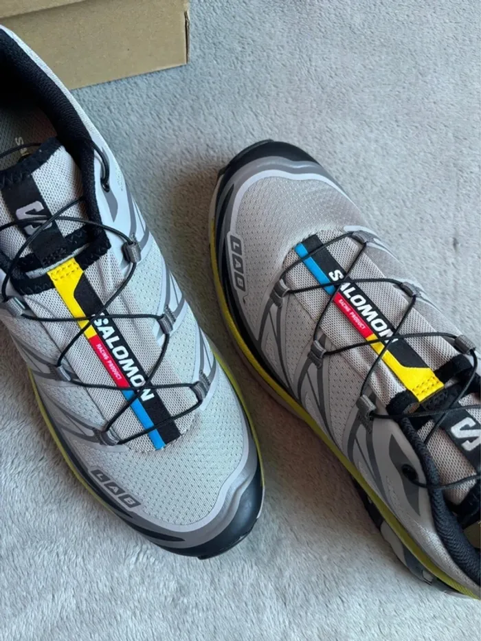 Salomon XT-6 Grey Dark Citron - photo numéro 4