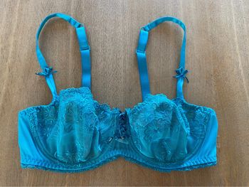 Soutien-gorge dentelle turquoise Antinea 90D