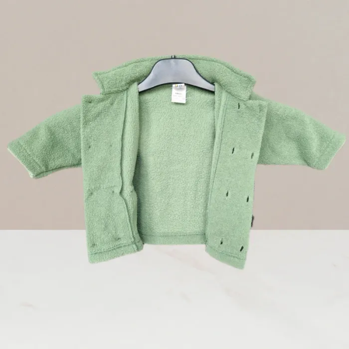 Magnifique gilet polaire vert - Natalys - Taille 6 mois - photo numéro 2