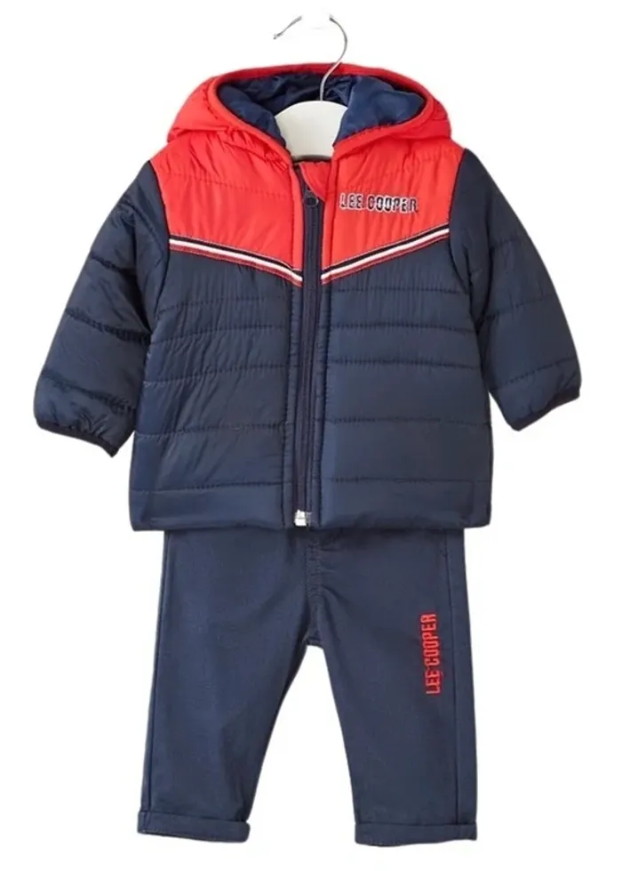 Ensemble lot 3 pièces Lee Cooper blouson capuche jeans t-shirt neuf garcon 6 mois