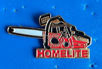 Pin's tronçonneuse homelite