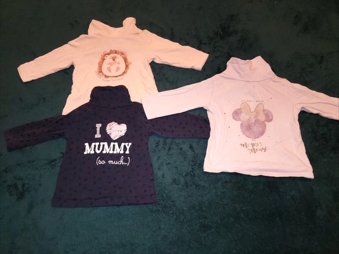 Col roulé bébé fille 6 mois