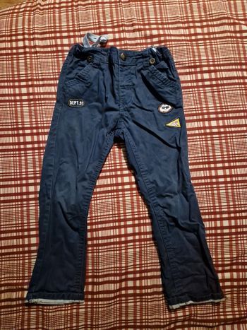 Pantalon en coton bleu garçons