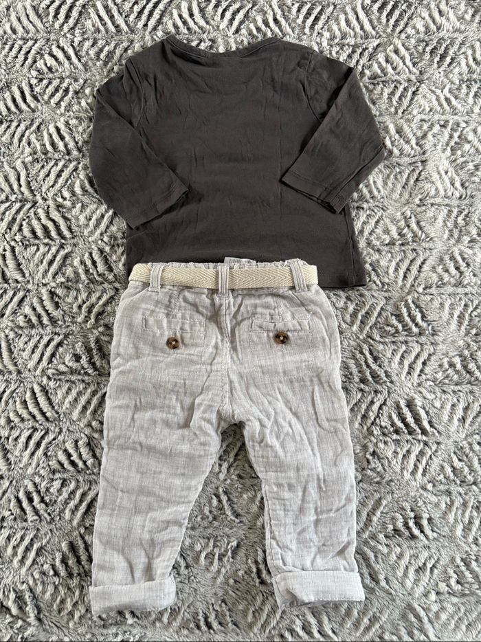 Ensemble t-shirt & pantalon Kiabi 9 mois - photo numéro 2