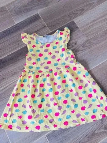Robe été fille primark 4/5 ans jaune à motifs