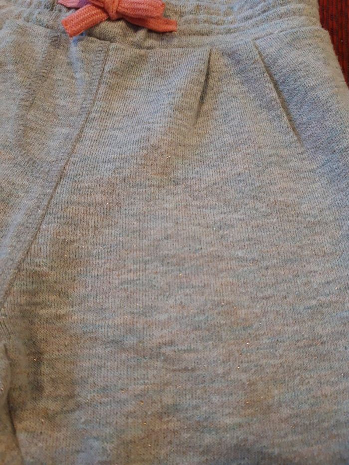 Pantalon de Jogging fille gris pailleté 12-18 mois Kimbaloo - photo numéro 3