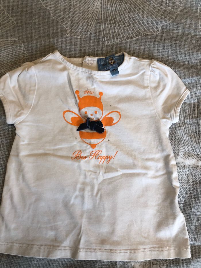 T shirt abeille 12 mois river Woods