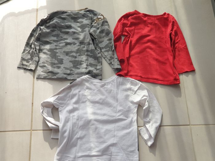 2 t shirt manche longue 3 ans 98 cm et 1 taille 92cm - photo numéro 4