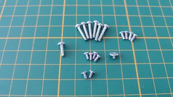 Lot visserie x18 pièce détachée console de jeux Sony Playstation 2 Ps2 slim SCPH-75004 #E17