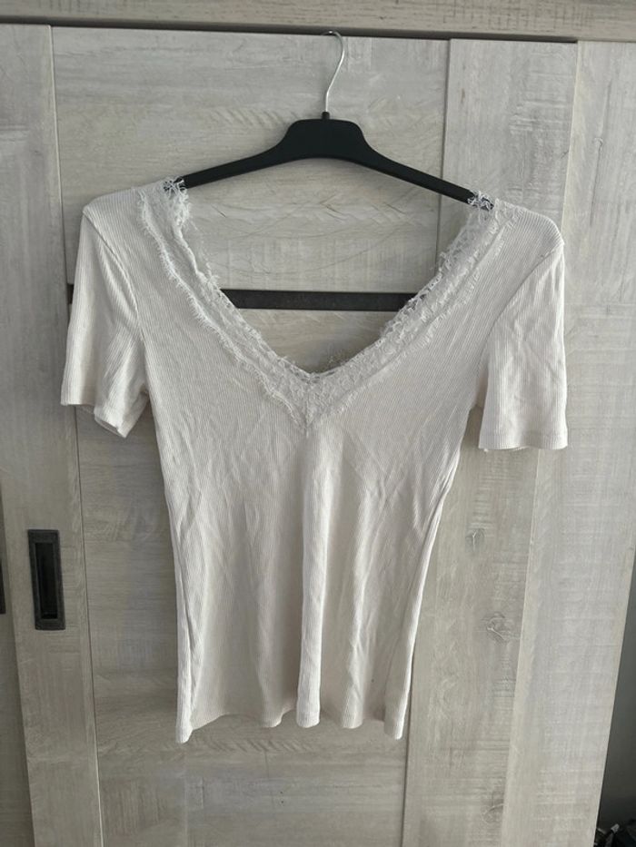 Teeshirt blanc amisu taille XS - photo numéro 2