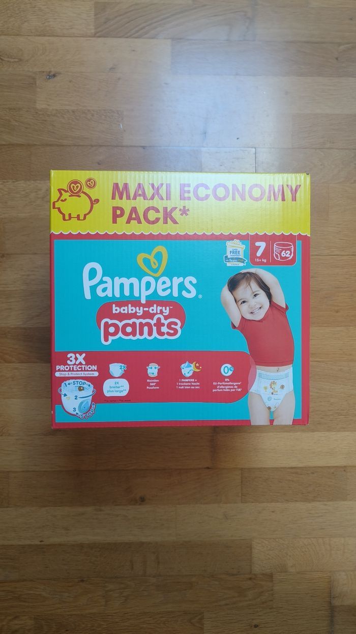 1 maxi economy pack Pampers baby dry pants taille 7