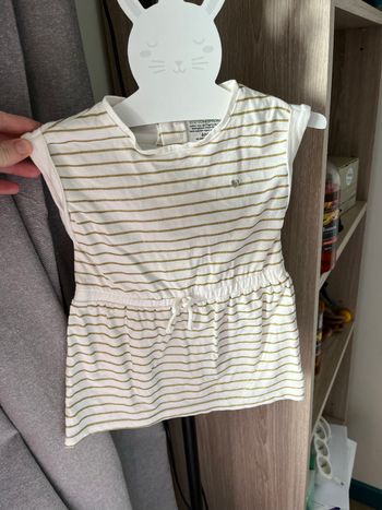 Robe marinière dorée