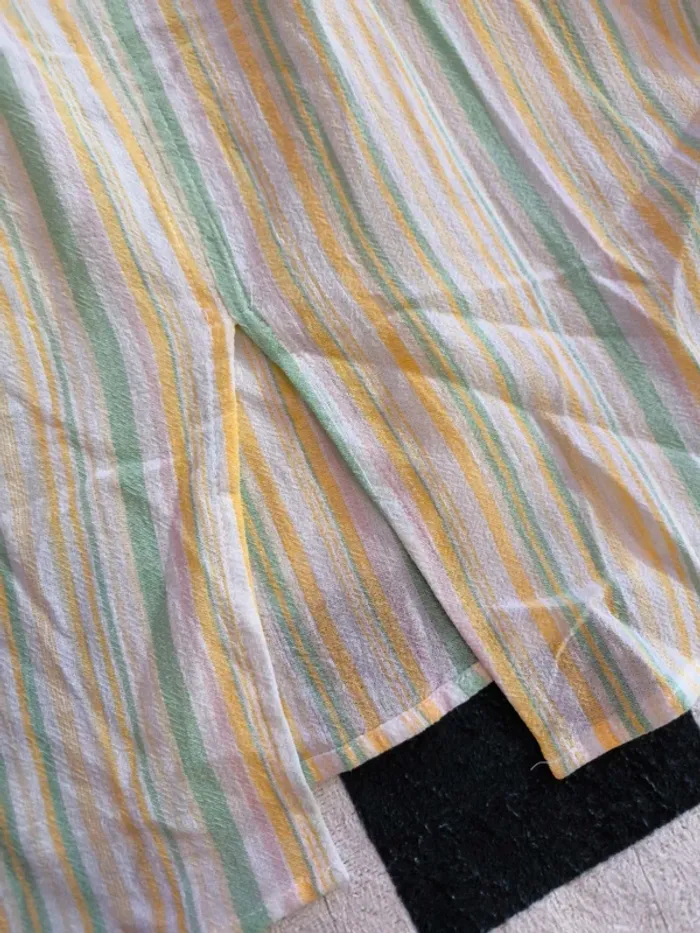 Débardeur rayé pastel MINE – Taille S – 100% coton – Neuf avec étiquette - photo numéro 3