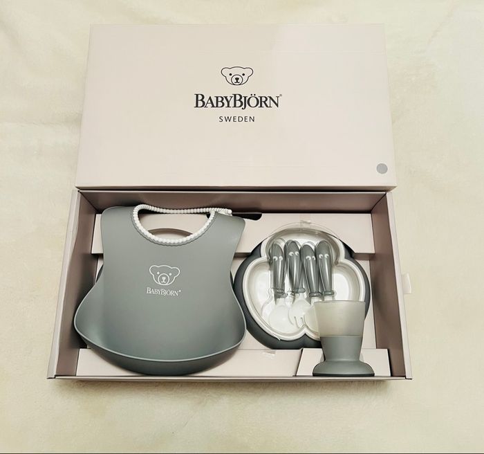 Set repas 8 pièces BabyBjorn gris