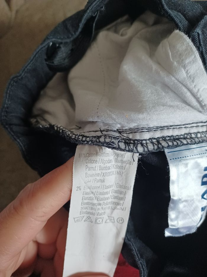 Pantalon fille 98% coton kiabi noir 12 ans très bon état - photo numéro 6