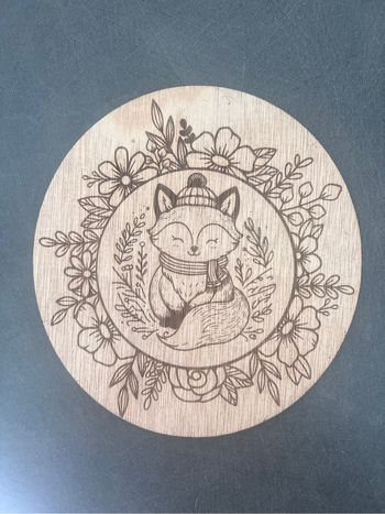 Plaque décorative renard