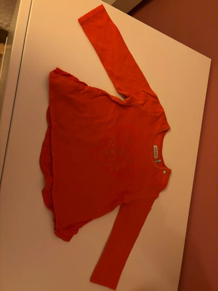 Gilet + t-shirt longues manches IKKS rouges 18M/80 - photo numéro 2