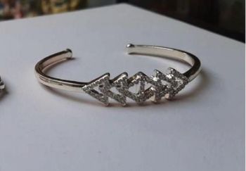 Bracelet argenté strass