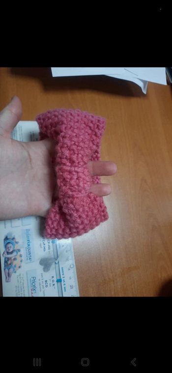 Bandeau laine rose large idéal montagne