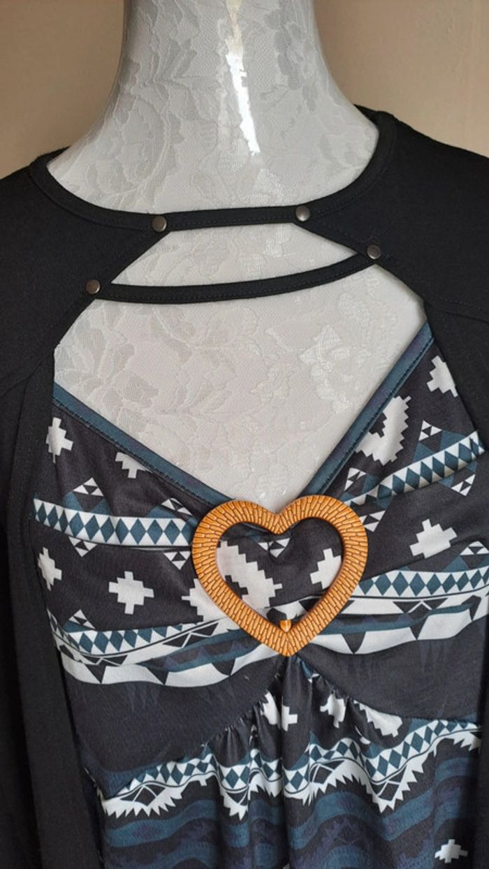 🦚Tee-shirt manche longue taille 40-L - photo numéro 2