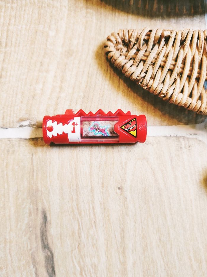 🦕 Power rangers dino charge Energem-dino chargeur n° + 1 rouge blanche Tyrannosaure