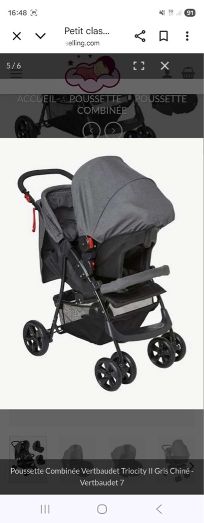 Poussette trio verbaudet - photo numéro 3