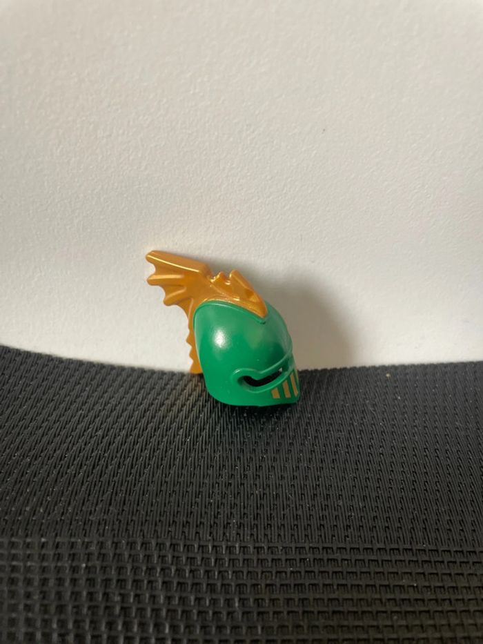 Playmobil casque chevalier du dragon vert 4586 armure moyen âge château citadelle forteresse - photo numéro 2