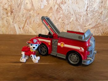 Marcus avec son Véhicule de la Pat Patrouille